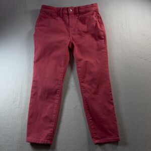 Talbots Jegging Crop Jeans Women's Size 6 Stretch Color Pink